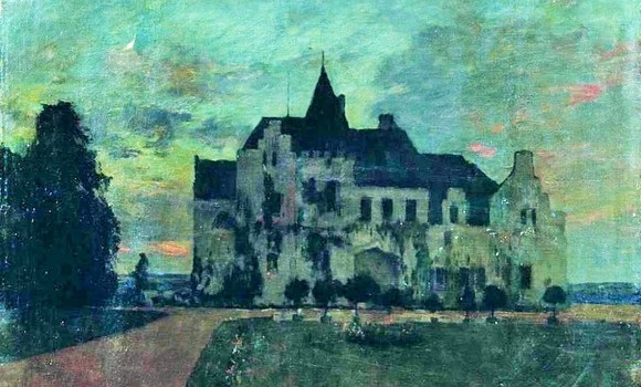 Картина Левитана "Замок", написанная им в с.Успенское Одинцовского района